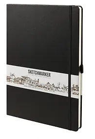 Купить Скетчбук 21*29.7 80л "Sketchmarker" черный, нелинованн. 140г/м2, слоновая кость, тв.обл — Фото №1