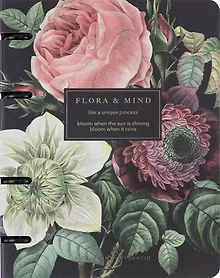 Купить Тетрадь 120л кл. "Flora", букет, на кольцах, мел.картон, скругл.углы — Фото №1