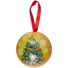 Купить Шар с новогодним пожеланием, 6.5 см — Фото №1