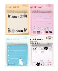 Купить Блок бумаги самоклеящийся 60л "Cat", ассорти — Фото №1