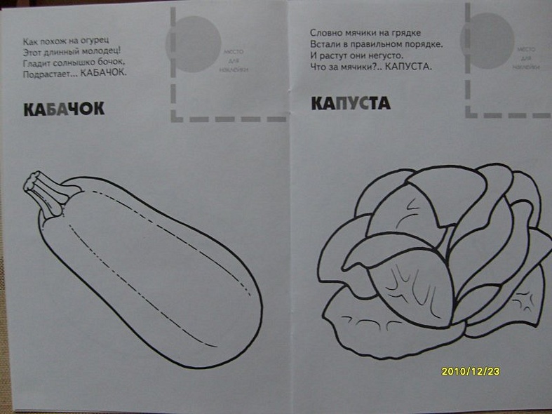 Раскраска с наклейками. Овощи. - фото 3