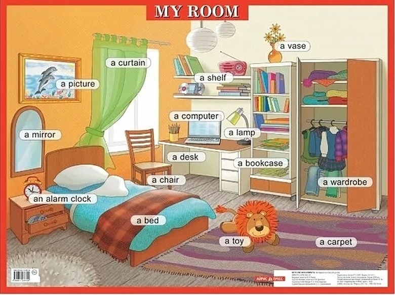 Моя комната : My room : наглядное пособие - фото 1