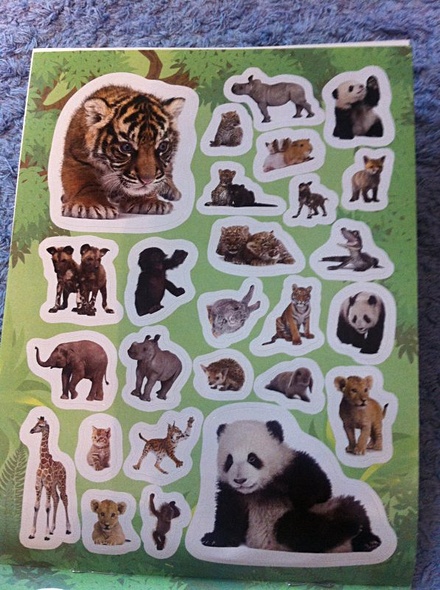 100 наклеек. Зверята - фото 3
