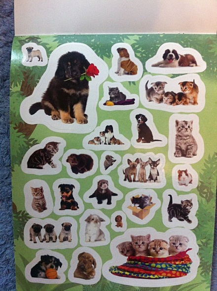 100 наклеек. Зверята - фото 2