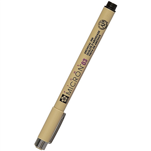Капиллярная ручка «Pigma Micron», Sakura, 0.35 мм, чёрная - фото 1