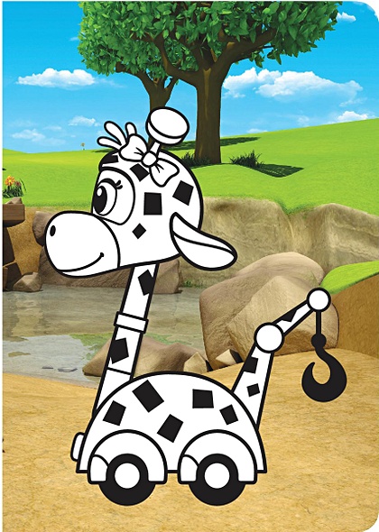 Раскрась героя мультика. Спиди - фото 5