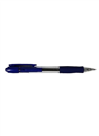 Ручка шариковая автоматическая синяя (синий корпус) BPGP-10R-F (L), PILOT - фото 1