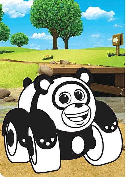 Раскрась героя мультика. Спиди - фото 4