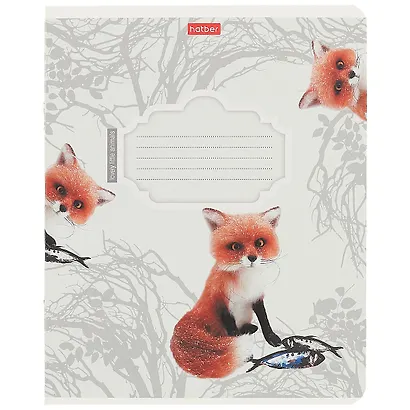 Тетрадь в клетку Hatber, "Пушистые зверушки", 12 листов, в ассортименте - фото 6