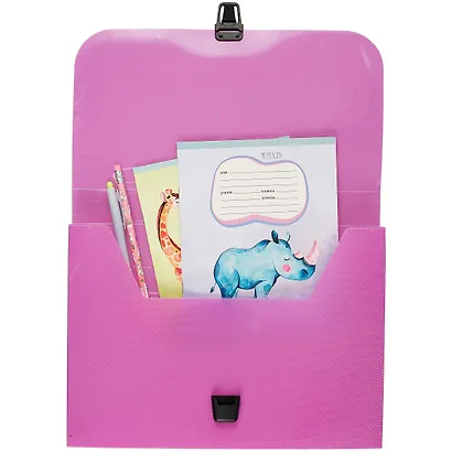 Портфель «Vivid», розовый, А4 - фото 3