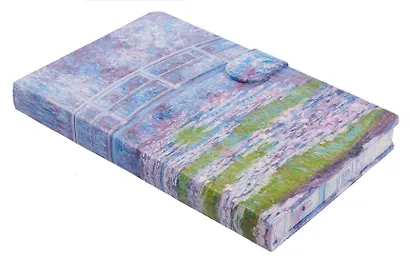 Книга для записей А5 112л кл. "Водяные лилии" цв.срез, магнитная застежка, ассорти - фото 8