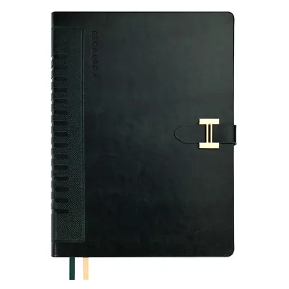 Ежедневник недат. А5+ 160л 175x245 "Сариф экстра" зеленый, иск.кожа, мягкий переплет, офсет, ляссе, подар.карт.коробка с ПВХ-крышкой - фото 2