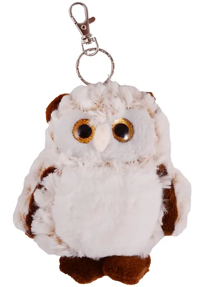 Брелок Сова пушистая с кольцом (10см) (12-01570-С11) - фото 4