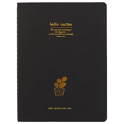 Тетрадь Black Cactus, B5, 28 листов, в ассортименте - фото 1