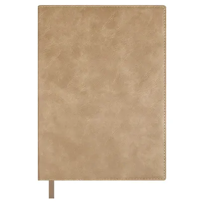 Ежедневник недат. А5+ 160л "Фланстер" бежевый, мягк.переплёт, иск.кожа, ляссе, подар.карт.коробка с ПВХ-крышкой - фото 13