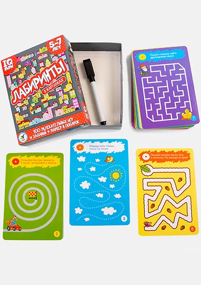 ИГР Набор IQ Box Лабиринты. 5-7 лет 3567 - фото 3