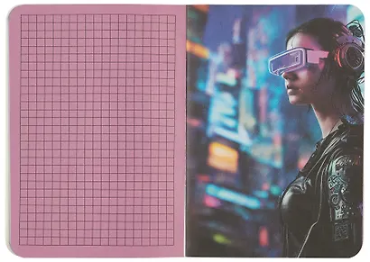 Записная книжка 120*170 32л кл. "CYBERNOTES" карт.обл., мат.ламинация, выб.УФлак, ассорти - фото 10