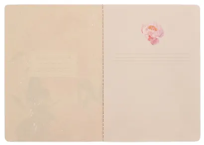 Тетрадь 194*266, 40 листов в клетку "Blossom. Peonies", сшивка - фото 3