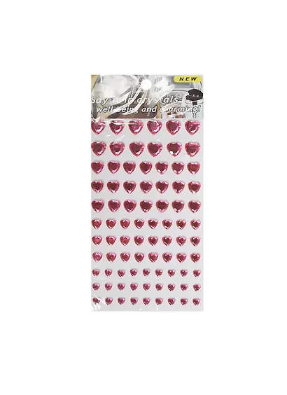 Стразы -кристаллы средняя упаковка (1461-5F/1) (розовые сердца) - фото 1