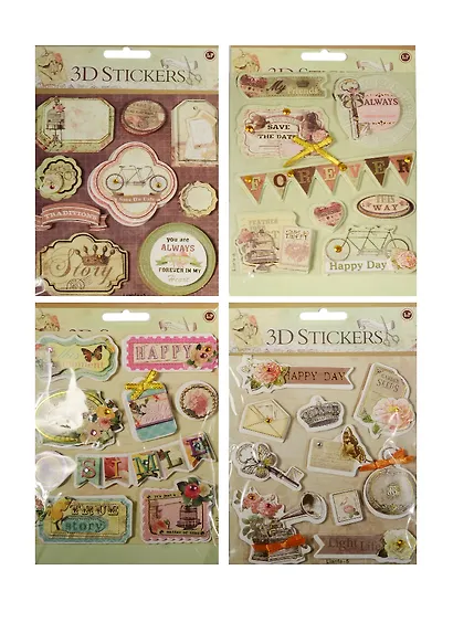 Стикеры 3Д, LF-GH в ассортименте (11-21984-LF-GH) - фото 1