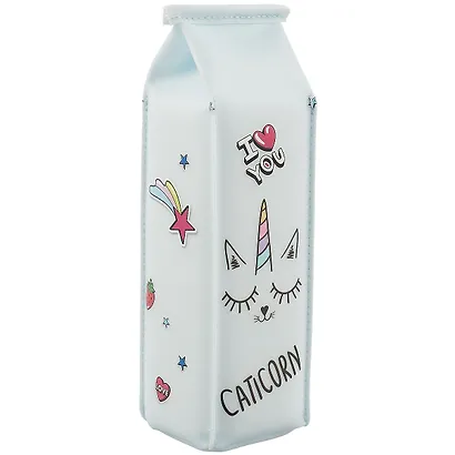 Пенал «Пакет молока с котиком-единорогом», 21 х 6 см - фото 1