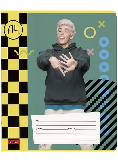 Тетрадь в клетку "Влад А4", 12 листов, в ассортименте - фото 5