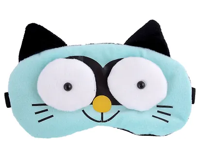 Маска для сна Кот с объемными глазами (плюш) (пакет) (12-37395-22-28) (Lafilaf) - фото 5