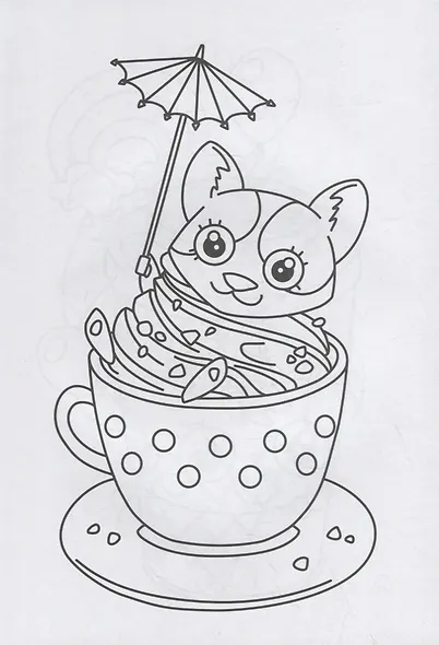 РАСКРАСКА А4 эконом. МИЛЫЕ ГЛАЗАСТИКИ - фото 4