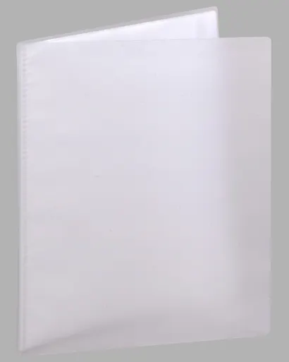 Папка 20ф B5 "Transparent" пластик, серая - фото 1