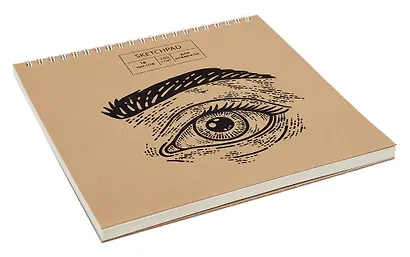 Скетчбук 190*190 18л "Craft life. 1" акварел. бумага, 240г/м2, крафт картон, тиснение фольгой, евроспираль - фото 3