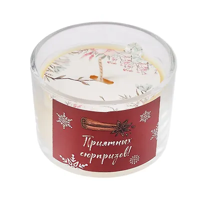 Свеча ароматическая в подарочной упаковке Корица (12-7516-2L) - фото 2
