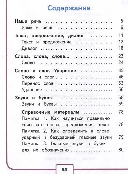 Русский язык. 1 класс. Учебное пособие. В 3-х частях. Часть 1 (для слабовидящих обучающихся) - фото 2