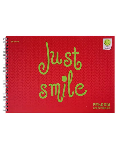 Альбом для рисования Unnika, Just smile, А4, 30 листов, на гребне - фото 1