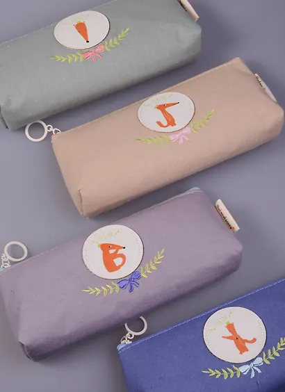 Пенал-косметичка "Cute Fox", лен, ассорти, Small Point - фото 3