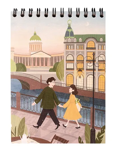 Блокнот А6 СПб "Прогулка по Петербургу у Зингера" на спирали - фото 1