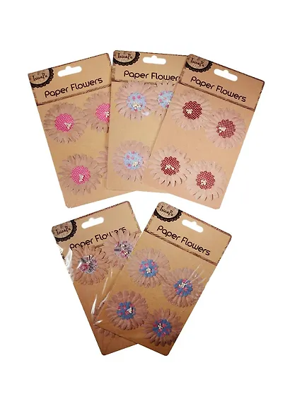 Набор для творчества Цветы двухслойные с бусинами Paper Flower - фото 2