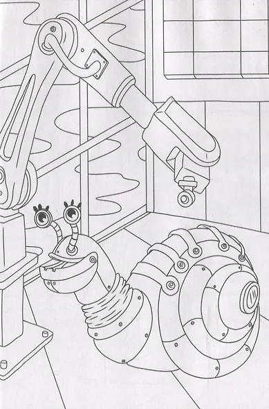 РАСКРАСКИ А5 эконом ВЕСЁЛЫЕ КАРТИНКИ. РОБОТЫ - фото 4