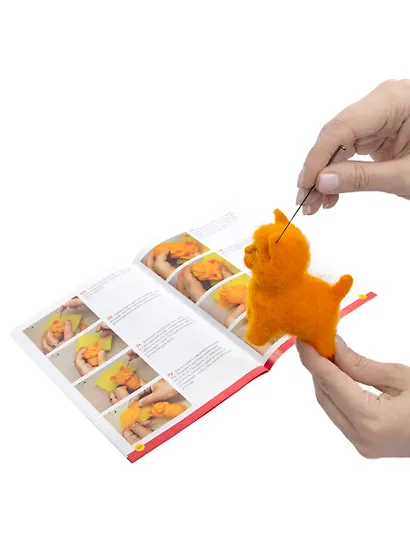 Набор для творчества. Валяние из шерсти "Котик" - фото 5