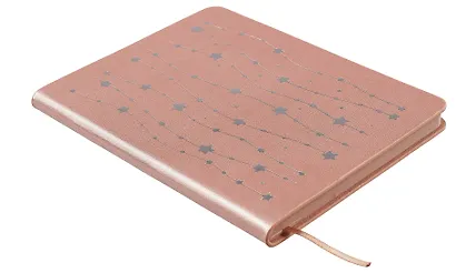 Записная книжка А6 64л лин. "PEARL. Сахарная вата" иск.кожа, эфф.перламутра, тиснен.фольгой, тонир.торцы, ляссе - фото 2