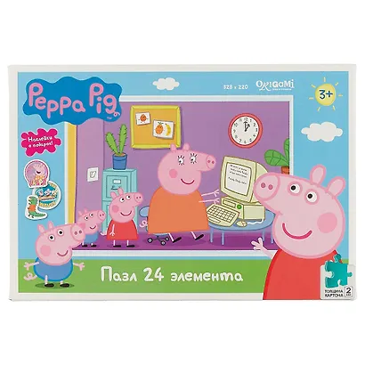 Пазл 24 эл. Свинка Пеппа. Работа Мамы Свинки - фото 1