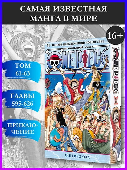Ван-Пис. Книга 21 (Том 61, 62, 63) - На заре приключений: Новый Свет. (One Piece / Большой куш). Манга - фото 4