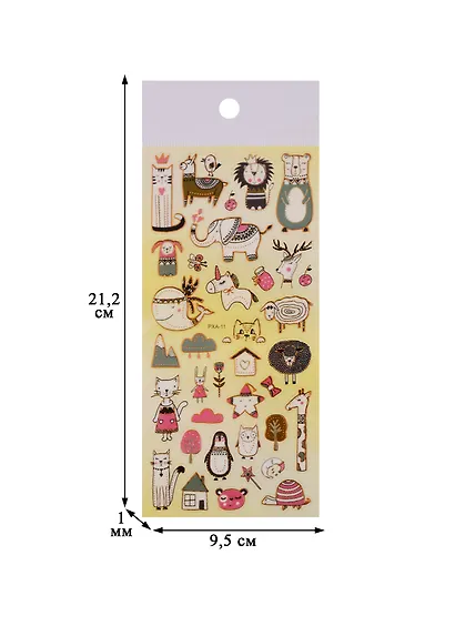 Наклейки PVC Прикольные животные - фото 2