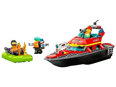 LEGO City: Пожарная спасательная лодка, 144 детали (60373) - фото 4