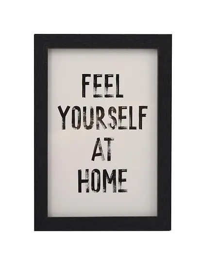 Фоторамка 10*15 "Feel yourself at home" черное дерево - фото 1