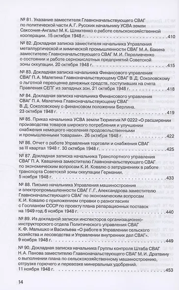 Советская военная администрация в Германии, 1945–1949 гг. : Экономические аспекты деятельности. Том 2. 1948–1949 гг. - фото 11