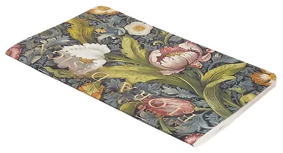 Книга для записей 130*210 32л "FLORA DESIGN. Inspired by William Morris (белые и розовые цветы)" скрепка - фото 2