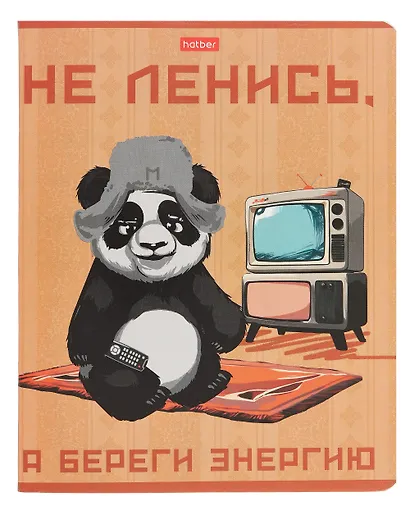 Тетрадь 48л кл. "Мудрая панда" скоба, скругл.углы, ассорти - фото 1