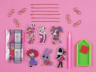 Набор для творчества. Удивительный цифровой цирк. Алмазные брелоки. Цирк - фото 2