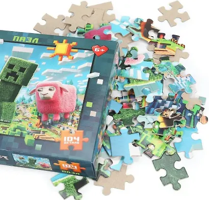 Пазл 104 "По мотивам Minecraft" - фото 3