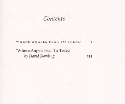 Where Angels Fear to Tread - фото 2